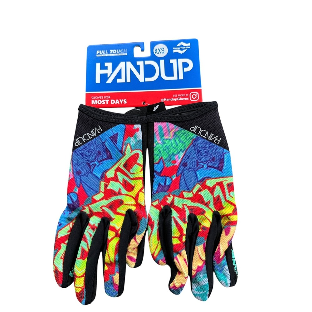 Handup Most Days Cycling Gloves XXS Multicolor New Graffiti MTB BMX Motocross